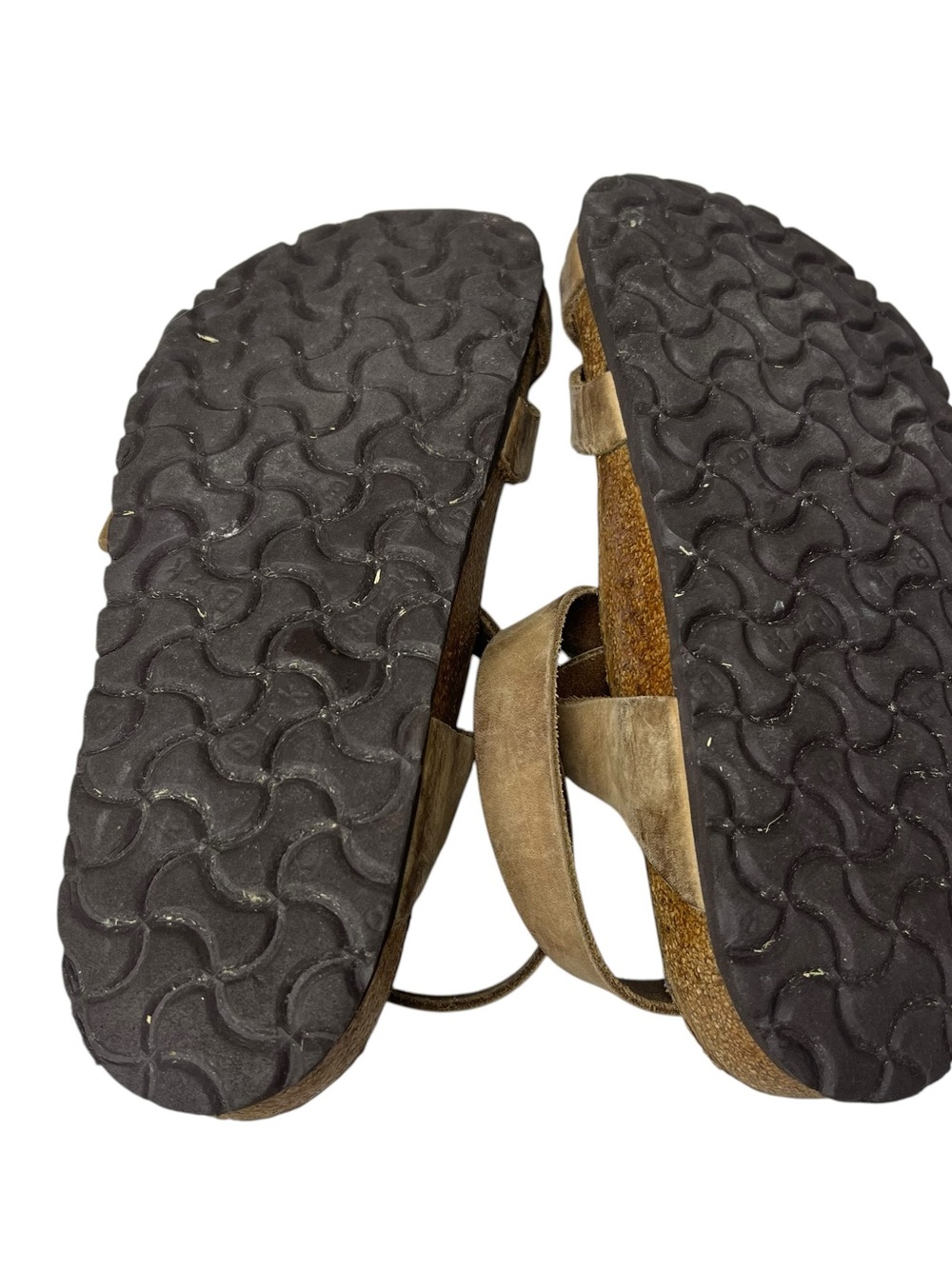 Birkenstock Yara Strappy Size 36 (5-5.5) Brown Suede Ankle Strap Leather Sandals - Picture 14 of 15